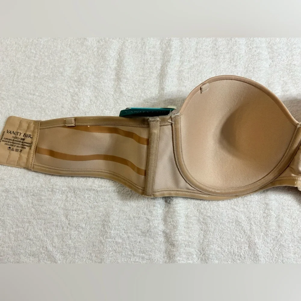 New! Vanity Fair Beauty Back Convertible Bra Size 38 B